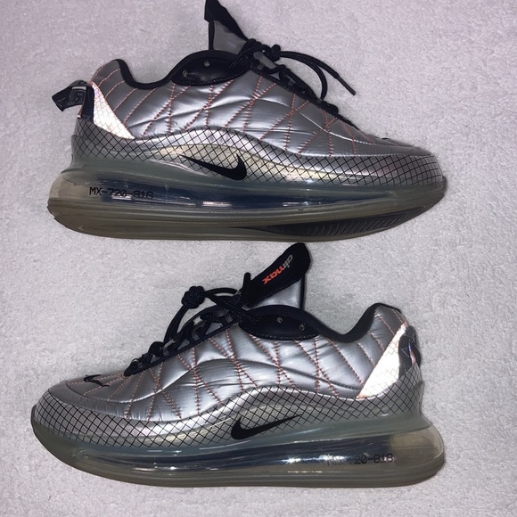 Nike Mx-720-818 Gs Metallic Silver/black Cq4010-001 Sz 7y / 10 women’s, … - Picture 4 of 8